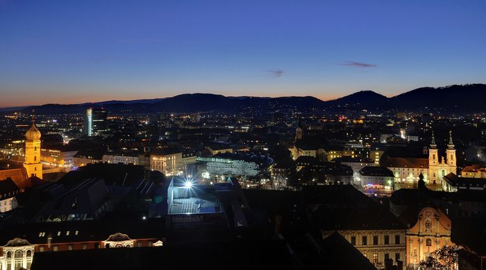 New Year's Eve in Graz: a water-and-light show, not fireworks